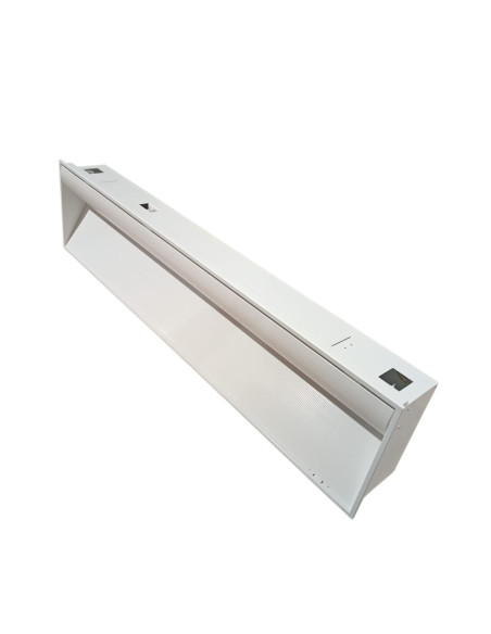 Iguzzini base lighting recessed ceiling light 36w g13 asymmetric white 1225x300x150 3 3635 001 0